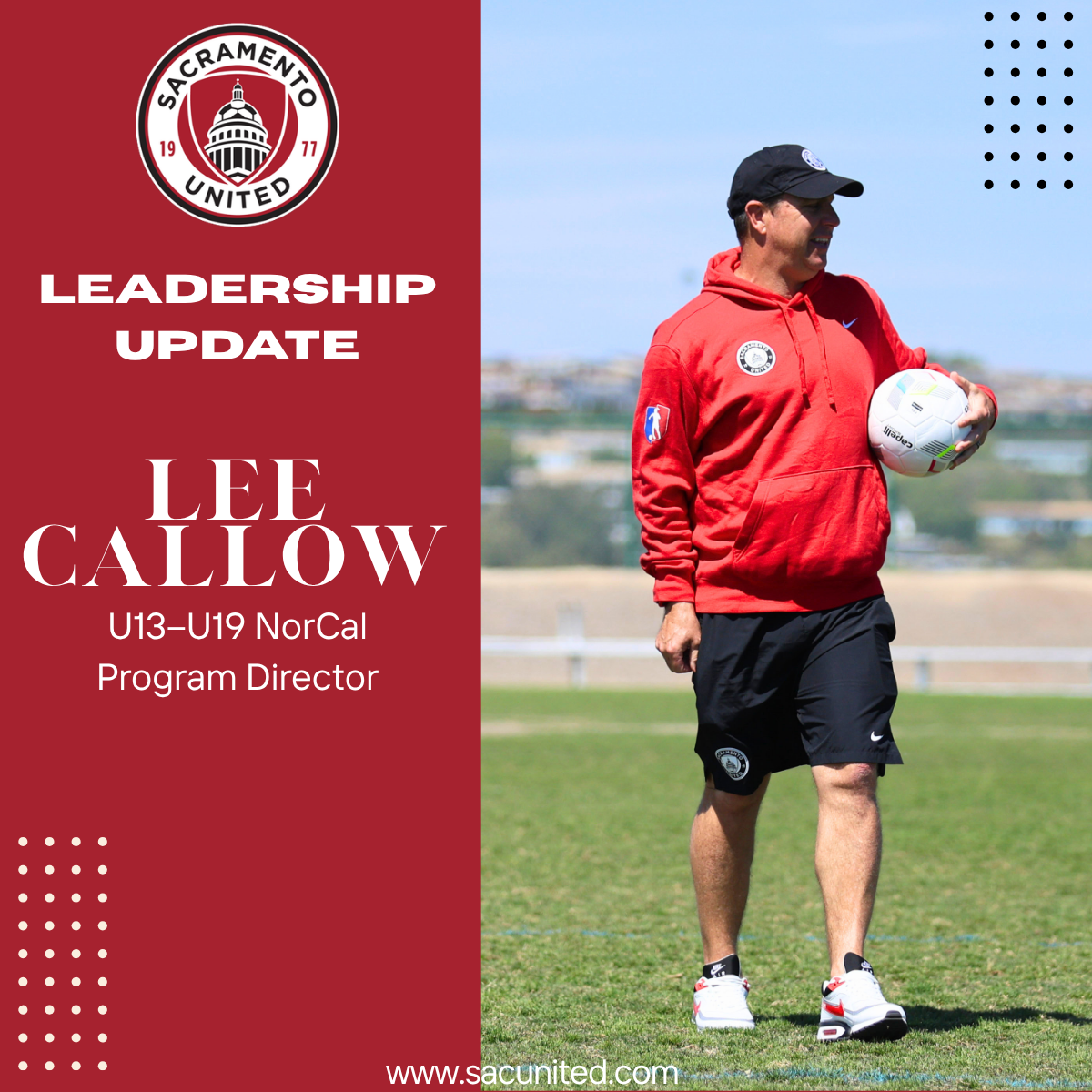 Lee Callow Appointed U13–U19 NorCal Program Director featured image