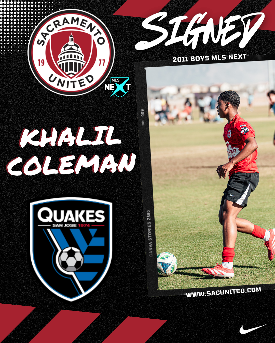 Khalil (2011B) Signs with SJ Earthquakes Academy featured image