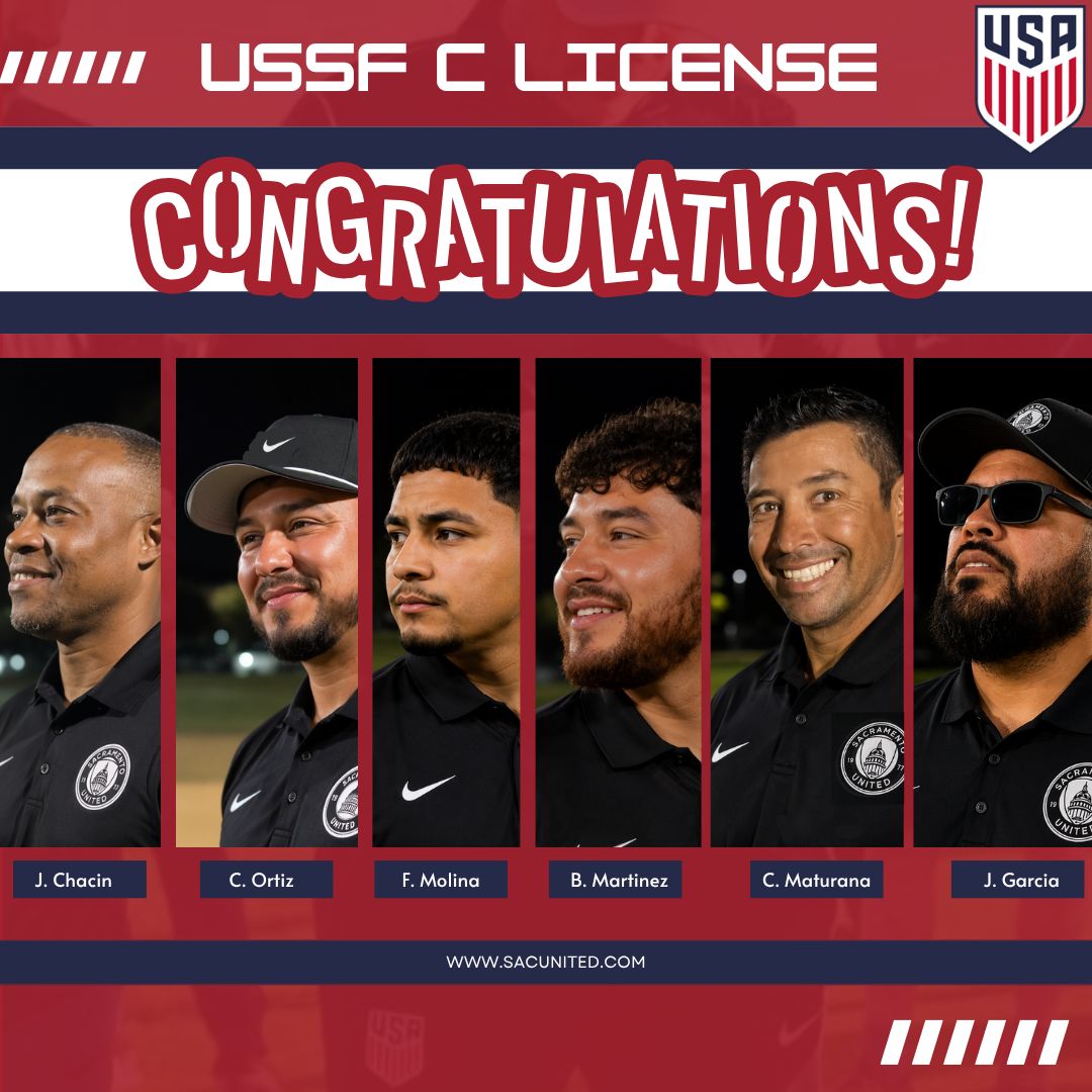 Sac United Coaches Earn USSF C Licenses featured image